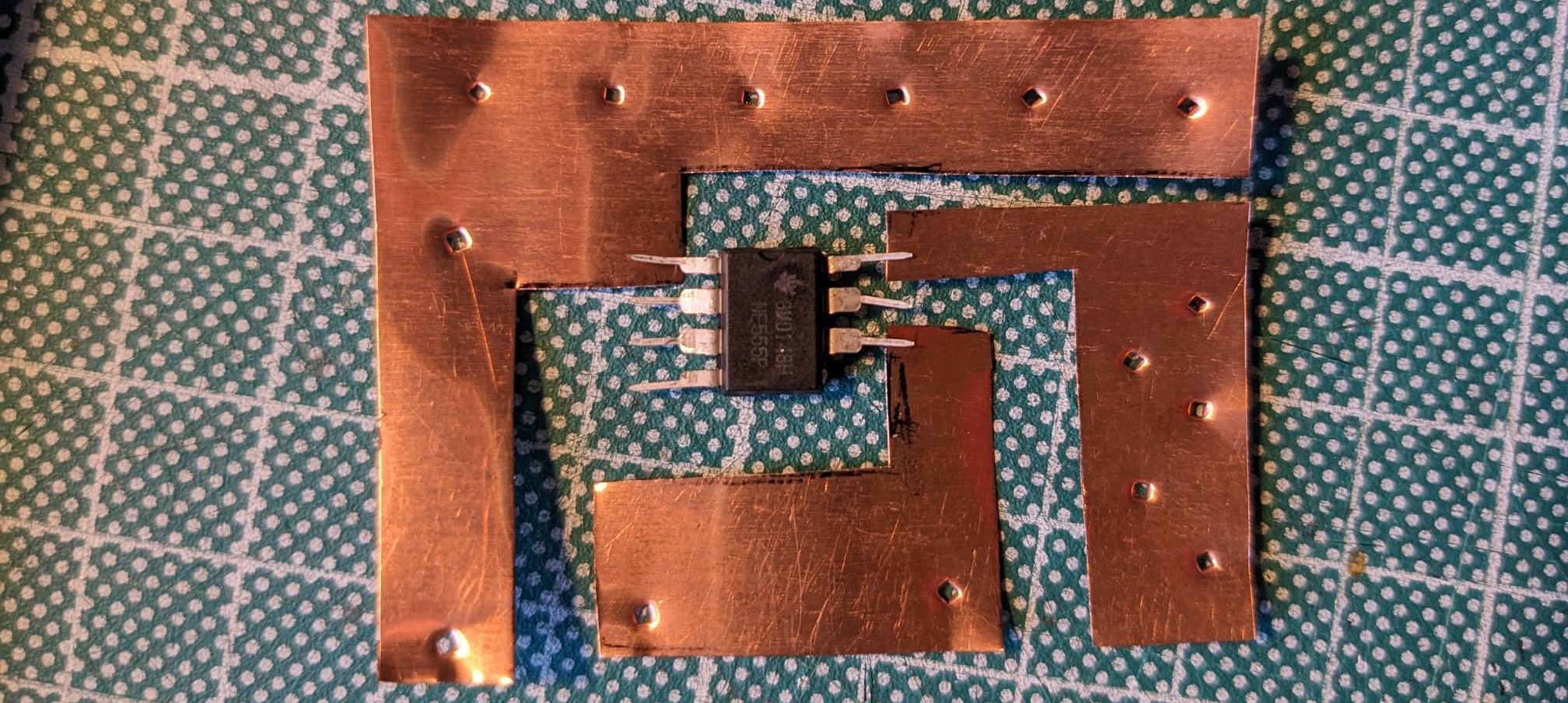 PCB holes cut
